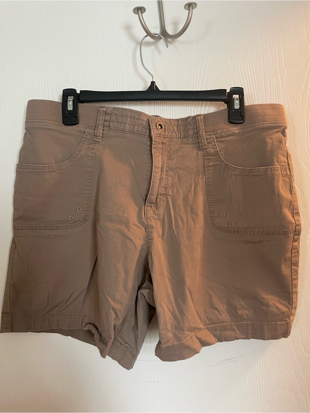 Lee Women's Tan Cargo-Style Bermuda Shorts